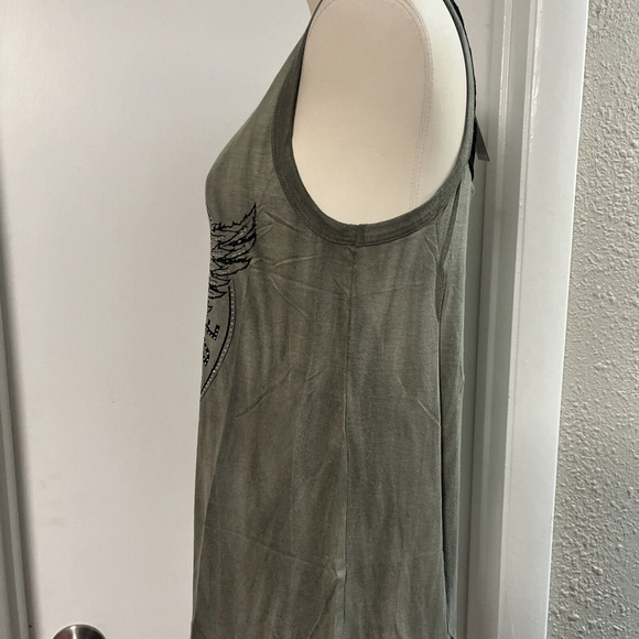 NWT  women’s Vneck Tank Open Back By Liberty Wear biker - Picture 4 of 12